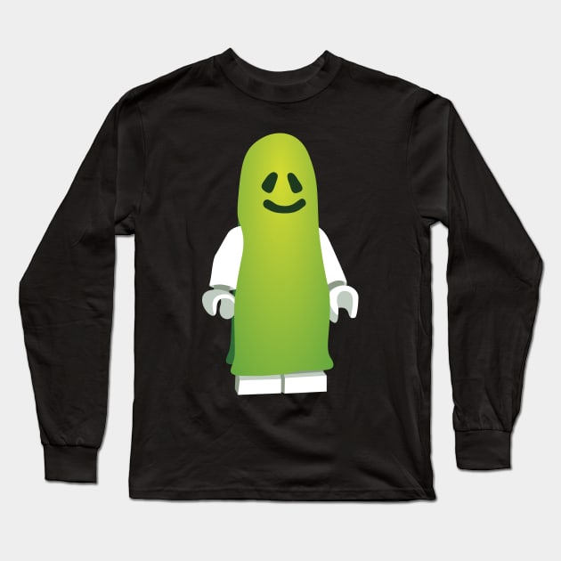 Spooky Lego Ghost Long Sleeve T-Shirt by colbyfayock